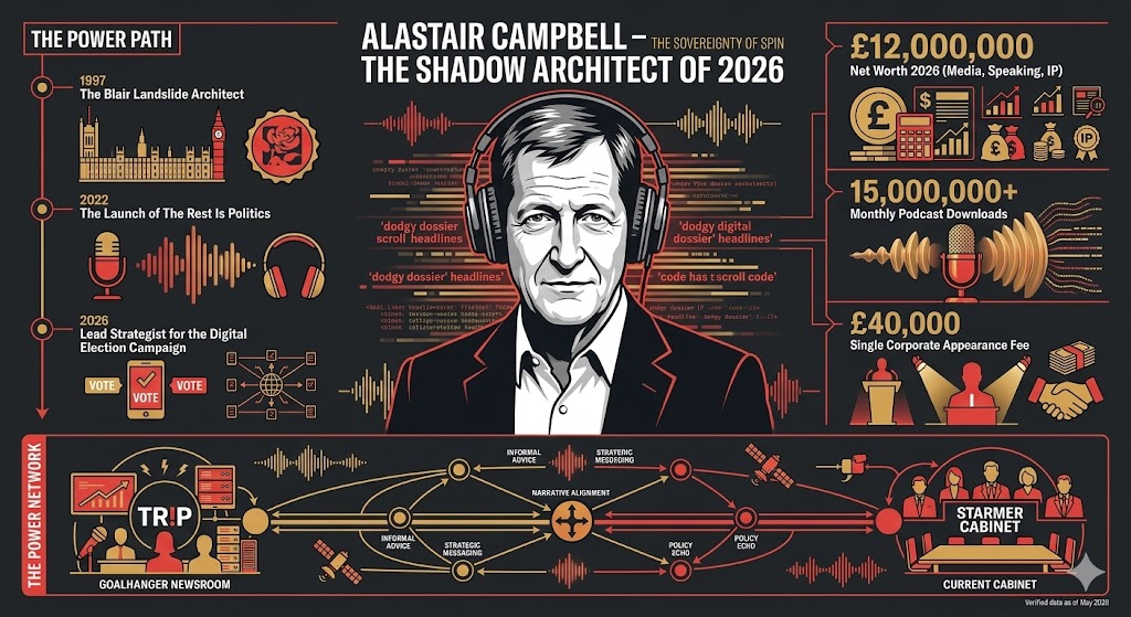 Alastair Campbell 2026: Net Worth (£12m), Age, Fiona Millar and Spin Logic