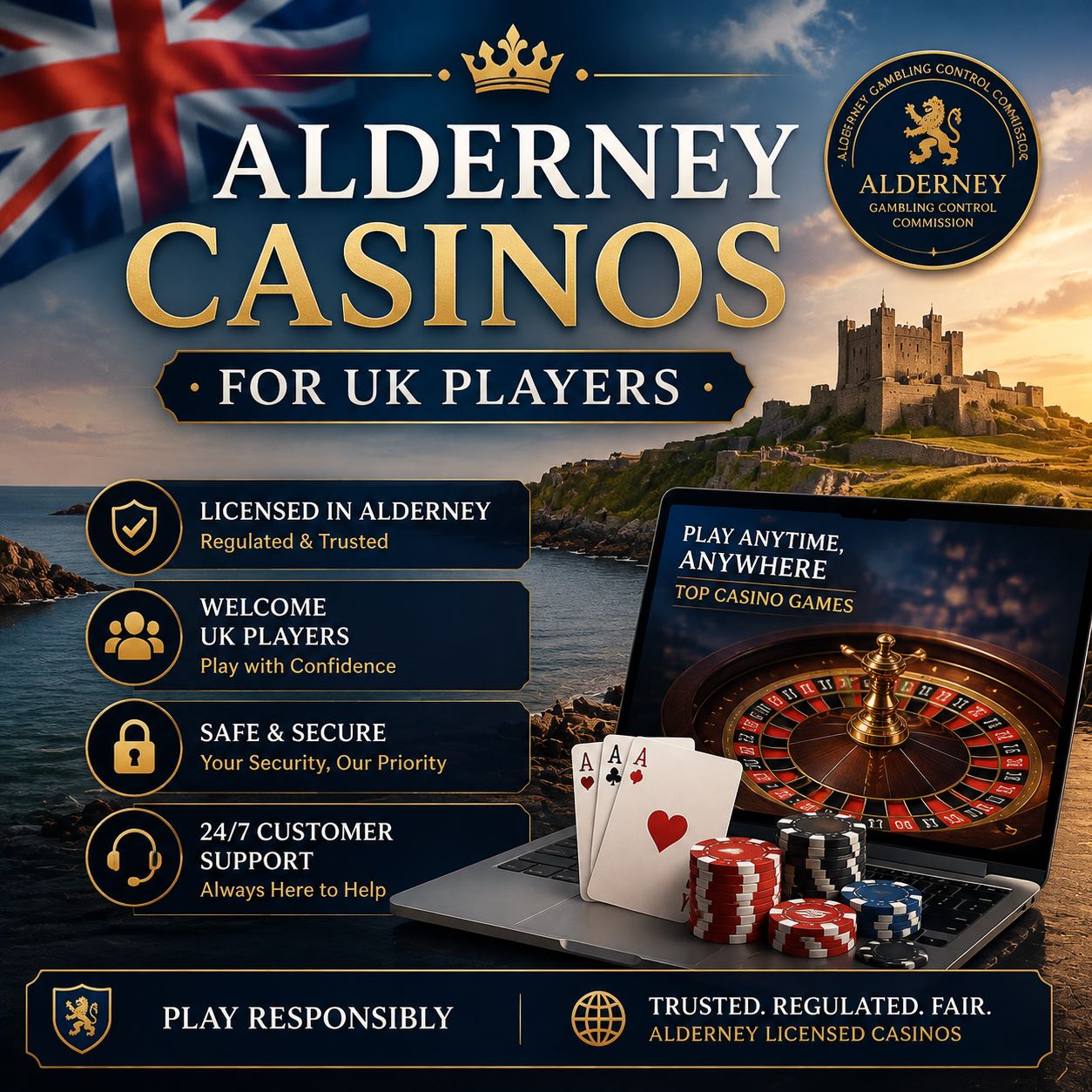 Alderney Casinos for UK Players