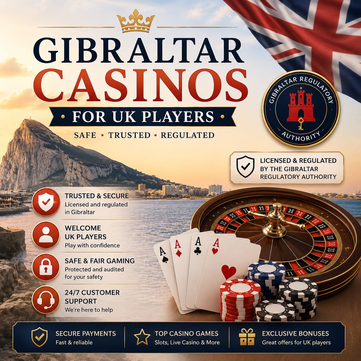 Gibraltar Casinos for UK Players