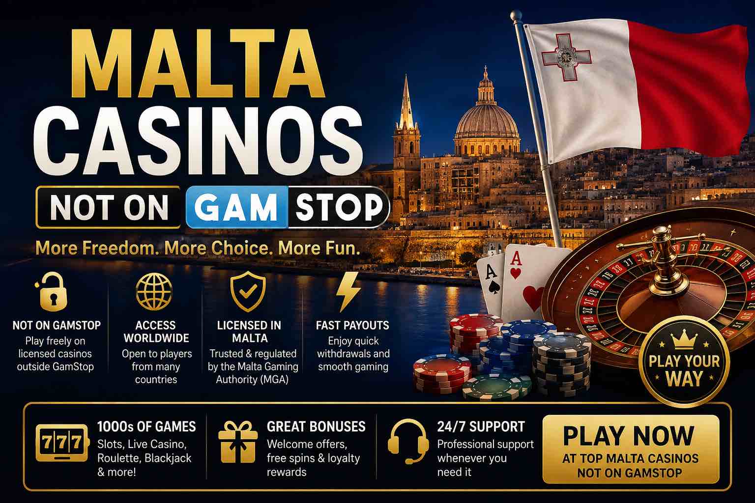 Malta Casinos Not on GamStop